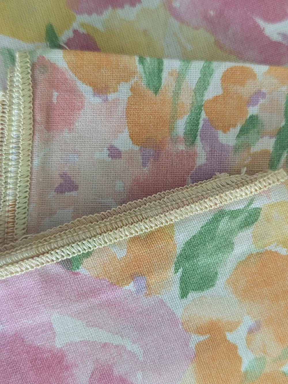 1980s Audrey Dallas Pastel Watercolor Floral Dinner Napkins - Set of 5
